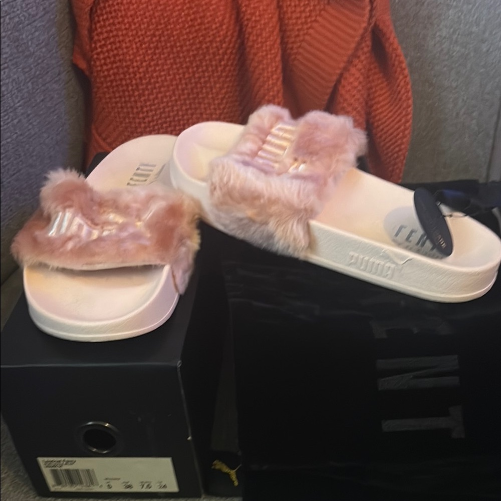 PUMA Women's Fenty Pink Slides